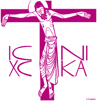 Steve Erspamer, «Clip Art For Year B», p. 27. Liturgy Training Publications, Chicago, 1992. Lien à : http://www.ltp.org